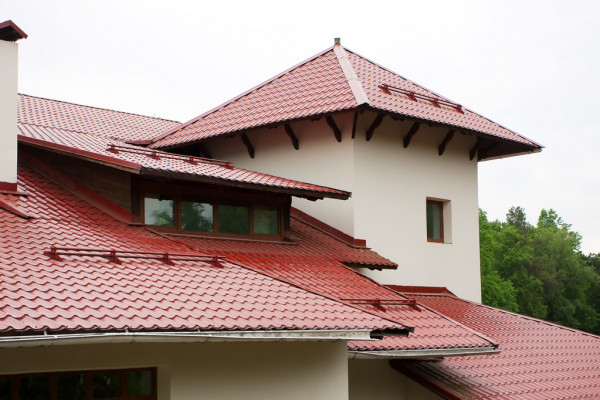 Red slope metal roofing system